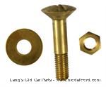 Model T 3639MB - Bolt set for Firewall bracket to firewall, brass.