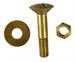 Bolt set for Firewall bracket to firewall, brass.