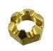 Brass castle nut, for mounting radiator