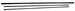 Hood hinge rod, cold finish steel, set of 3
