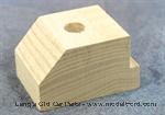 3083 - Engine pan arm wood block, (crank case arm).