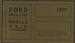 1907 Ford Price List of Parts, N, R, and S