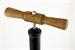 2338PBL - Tire pump, stamped steel base, black steel tube