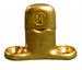 Model T MUR2 - Murphy curtain fastener, duplicate of original, solid brass, solid brass, double height