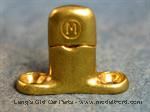 Model T MUR2 - Murphy curtain fastener, duplicate of original, solid brass, solid brass, double height