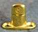 Model T Murphy Fastener, thin oval base, double stack, solid brass