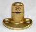 Model T Murphy Fastener, thick curvced oval base for top bows, double stack, solid brass