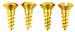 Steering wheel rim brass screw set.
