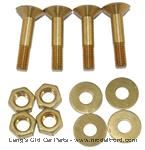 3513MB - Brass bolt set for mounting steering column to firewall.