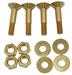 Model T Brass bolt set for mounting steering column to firewall.