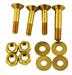 Model T Bolt set for mounting steering column to firewall, brass