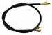 Model T 6241X - Speedometer cable housing and cable assembly, 54” long, just over 1/2” diameter, steel housing, brass ends.