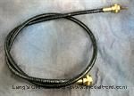 Model T 6241X - Speedometer cable housing and cable assembly, 54” long, just over 1/2” diameter, steel housing, brass ends.