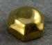 Steering wheel nut, brass, low crown. Accessory