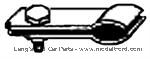Model T 2916 - Gas feed pipe clamp. Holds gas line in place.