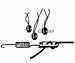 Model T Tail light wire support clip set