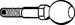 Tie rod yoke ball, straight shaft