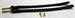 Model T 3314LSB - Top bow side straps, Black leather, brass pins
