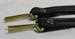 Model T 3314LSB - Top bow side straps, Black leather, brass pins