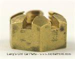 Model T Brass castle nut, for mounting radiator - 3931
