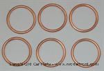 Model T Manifold gasket copper ring only, set of 6 - 3063