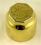 Model T Hubcap, Brass, stamped "Ford MADE U.S.A.". - 2819B
