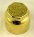 Model T Hubcap, Brass, stamped "Ford MADE U.S.A.".