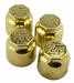 Model T Hubcaps, Brass, stamped "Ford MADE U.S.A.". - 2819BS