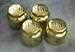 Model T Hubcaps, Brass, Block Script "FORD"
