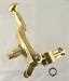 Model T Tilt Wheel Bracket. Solid Polished Brass. - 3503TW