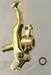 Model T Tilt Wheel Bracket. Solid Polished Brass. - 3503TW