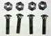 Model T Metal coil box mounting bolt and nut set. for wood firewall