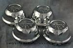 Model T Wire wheel hubcap set, Chrome, "Ford MADE IN U.S.A." - 2885C