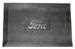 Model T Rear floor mat for open cars, BLACK rubber