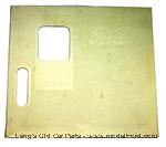 Model T Front floor mat for open cars, WHITE rubber - 3624DW