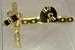 Model T Windshield hinges, RANDS TYPE, brass - 7818-19B