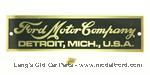 Model T Body/patent  plate, 1903-05 Fords - 1865-3-5