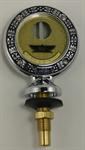 Model T Jr. Moto-Meter, chrome, wreath rim, Ford script - 3926JMCW-F