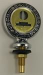 Model T Jr. Moto-Meter chrome, wreath rim, Boyce script - 3926JMCW-B