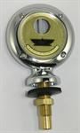 Model T Jr. Moto-Meter, chrome, plain rim, Ford script - 3926JMC-F