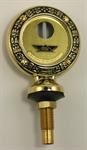 Model T Jr. Moto-Meter, brass, wreath rim, Ford script - 3926JMBW-F
