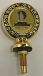 Model T Jr. Moto-Meter, brass, wreath rim, Boyce script - 3926JMBW-B