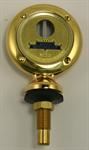 Model T Jr. Moto-Meter brass, plain rim, Boyce script - 3926JMB-B