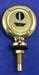 Model T Jr. Moto-Meter, brass, plain rim, Ford script - 3926JMB-F