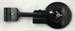 Model T Telescoping rear view mirror, black. - 7853TEL