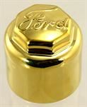 Model T Hubcap, Brass, early script "FORD" - 2819ES