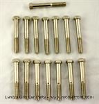 Model T Nickel plated cylinder head bolt set, domed head - 3003CS
