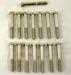 Model T Nickel plated cylinder head bolt set, domed head