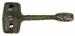 Model T Throttle rod lever, 2 pin style - 3531