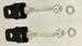 Model T Front license brackets for headlight bar, plain steel - 3664B